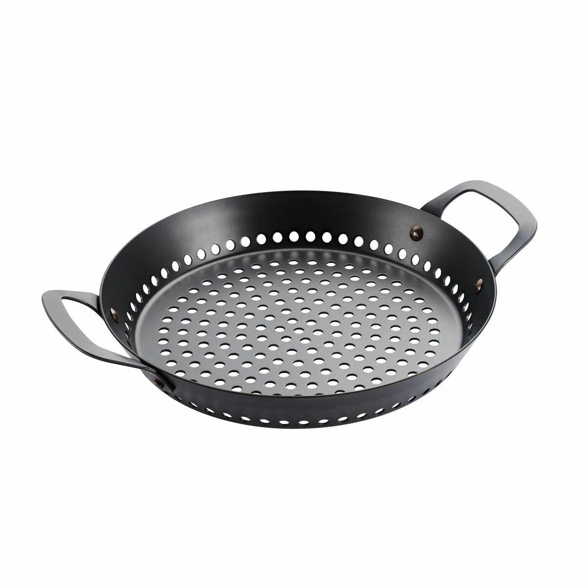 Tramontina Churrasco BBQ 12 In Round Carbon Steel Grill Pan 5 Tramontina Churrasco BBQ 12 In Round Carbon Steel Grill Pan - Image 3
