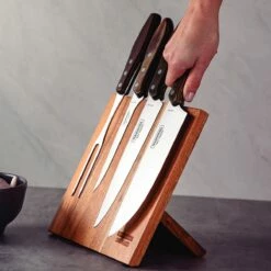 Tramontina Churrasco BBQ 5 Pc Cutlery Set With Magnetic Block -TRAMONTINA Sales 80905021IXM002G