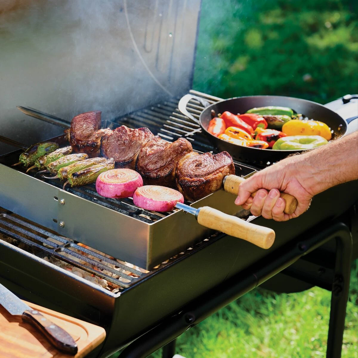 Tramontina Churrasco BBQ Stainless Steel Skewer And Grill Rack Set 4 Tramontina Churrasco BBQ Stainless Steel Skewer And Grill Rack Set - Image 2