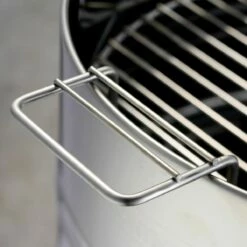 Tramontina 15.5 In Stainless Steel Round BBQ Charcoal Grill With Lid -TRAMONTINA Sales 80905033IXM004G