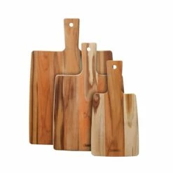 Tramontina 3 Pc Teak Wood "Cut & Taste" Kitchen Board Set With Handles 7 Tramontina 3 Pc Teak Wood "Cut & Taste" Kitchen Board Set With Handles -TRAMONTINA Sales 81000019IXM002G