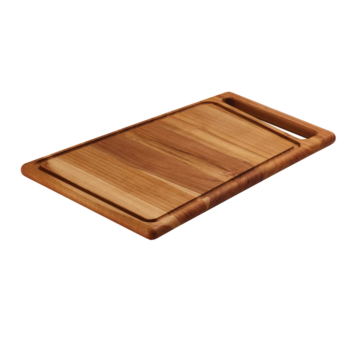 Tramontina 15.75 In X 10.5 In Teak Wood Rectangle Cutting Board With Groove 4 Tramontina 15.75 In X 10.5 In Teak Wood Rectangle Cutting Board With Groove - Image 2