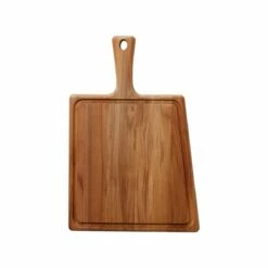 Tramontina 15.75 In X 10.5 In Teak Wood Rectangle Cutting Board With Handle & Groove -TRAMONTINA Sales 81000023IXM002G
