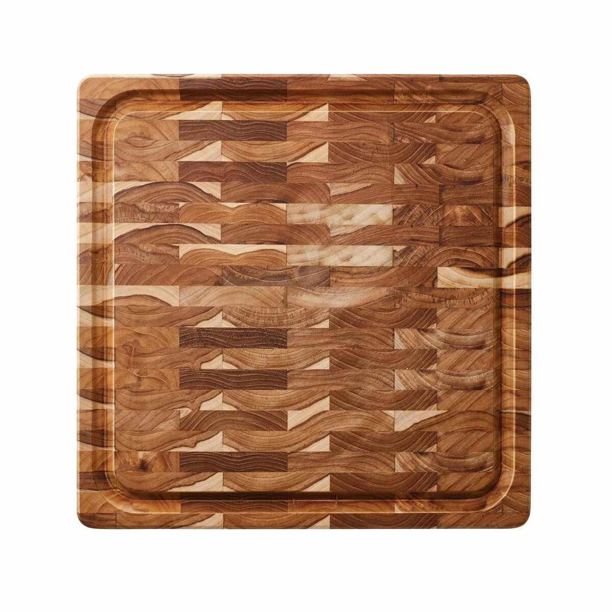 Tramontina 15.75 In X 15.75 In Teak Wood End-Grain Chopping Board 4 Tramontina 15.75 In X 15.75 In Teak Wood End-Grain Chopping Board - Image 2