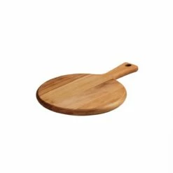 Tramontina 13.25 In X 9 In Teak Wood Round Cutting Board With Handle -TRAMONTINA Sales 81000026IXM001G