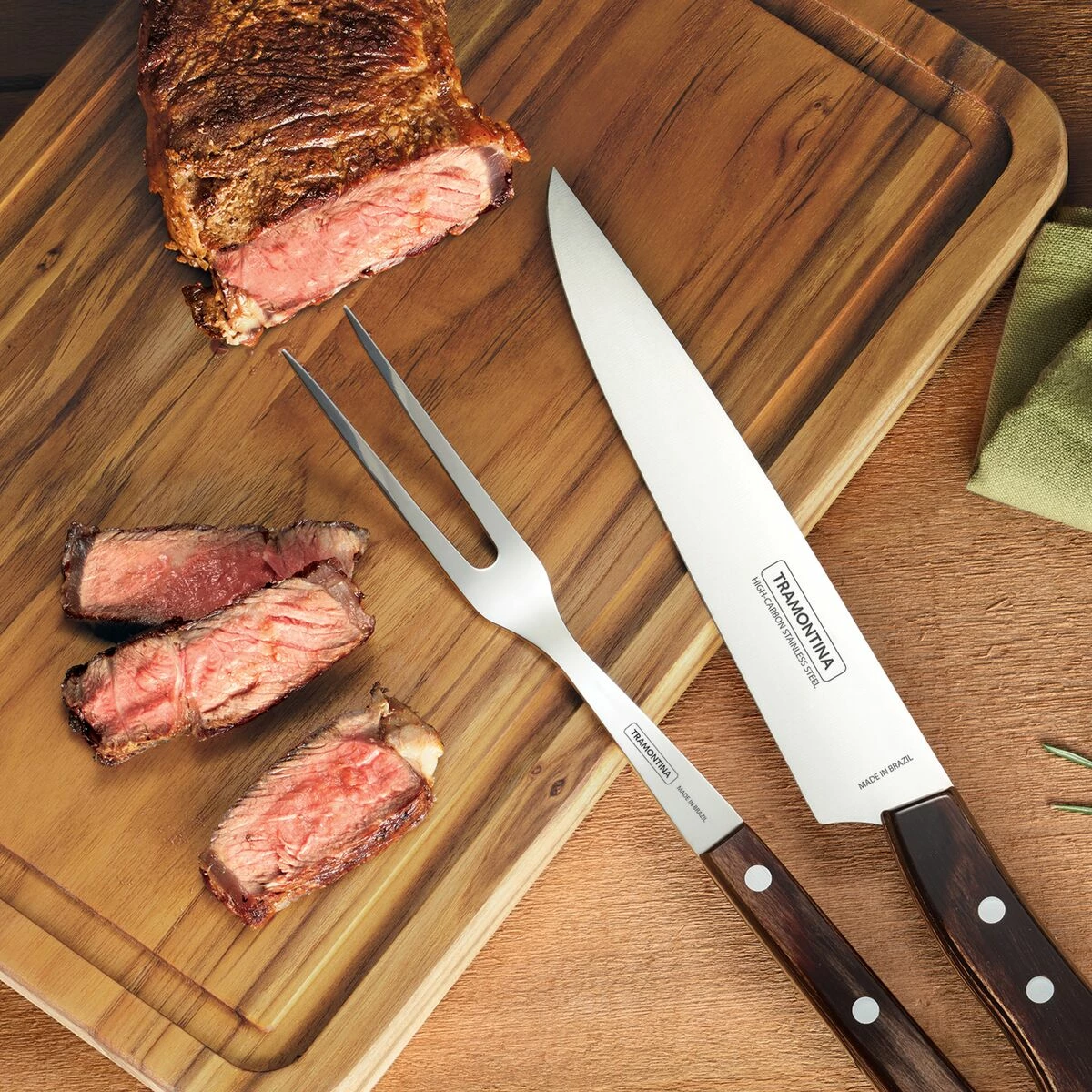 Tramontina 2 PK Teak Cutting Board Set 5 Tramontina 2 PK Teak Cutting Board Set - Image 3