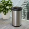 Tramontina 13 Gallon Stainless Steel Open Top Round Trash Bin 1 Tramontina 13 Gallon Stainless Steel Open Top Round Trash Bin -TRAMONTINA Sales 81200004PRM001G