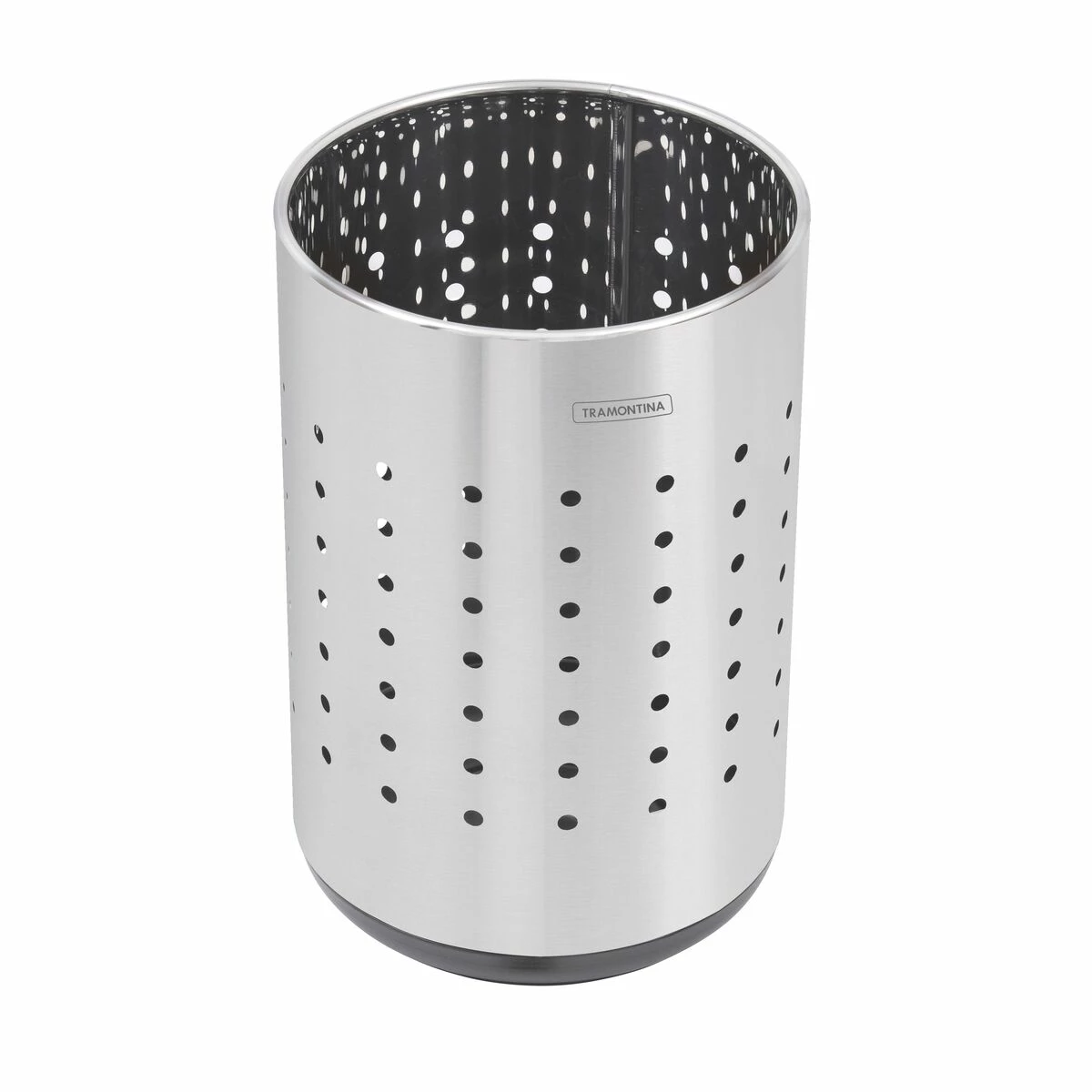 Tramontina 2.5 Gallon Stainless Steel Round Paper Basket 5 Tramontina 2.5 Gallon Stainless Steel Round Paper Basket - Image 3