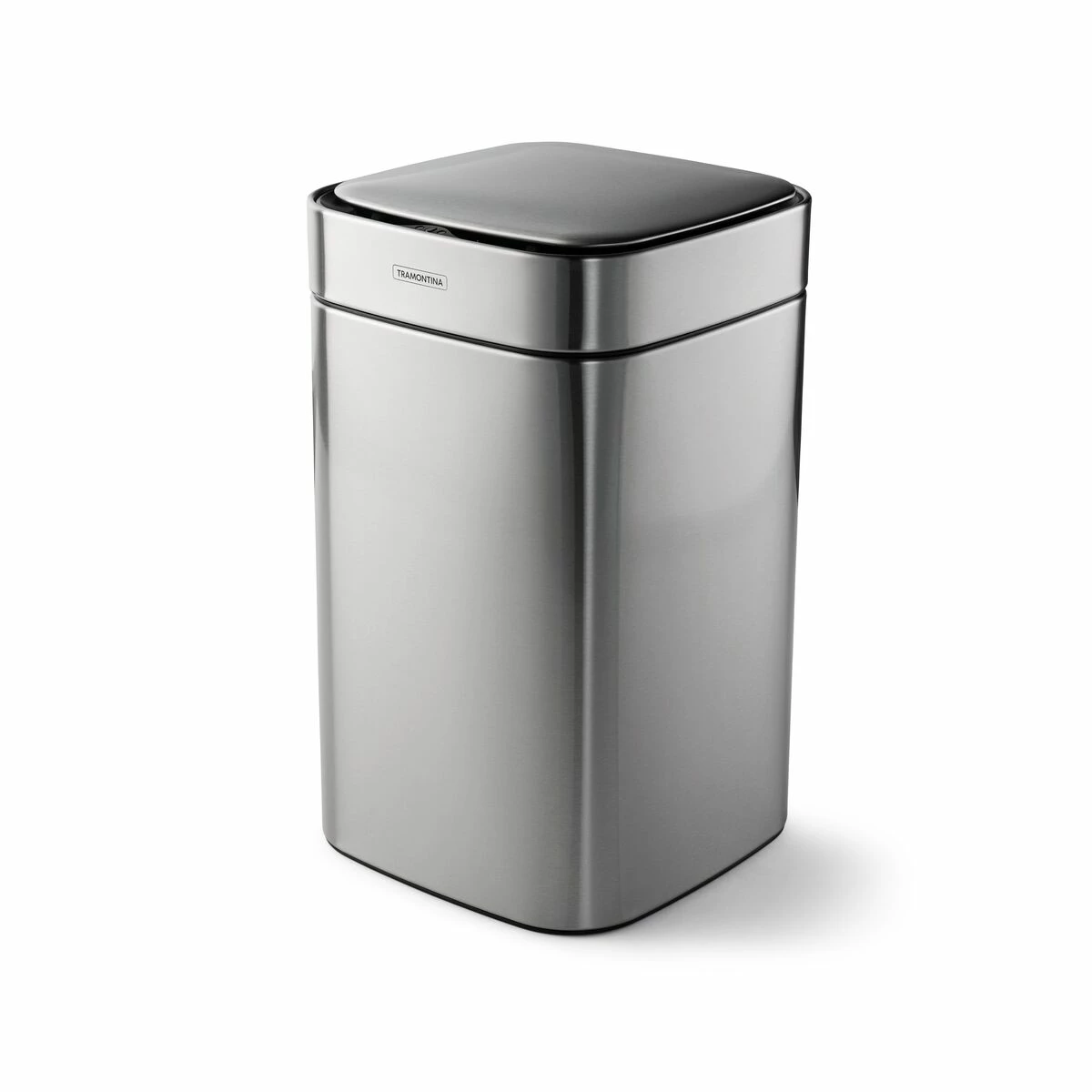 Tramontina 3.17 Gallon Stainless Steel Square Sensor Bin With SS Capped Lid 3 Tramontina 3.17 Gallon Stainless Steel Square Sensor Bin With SS Capped Lid - Image 2