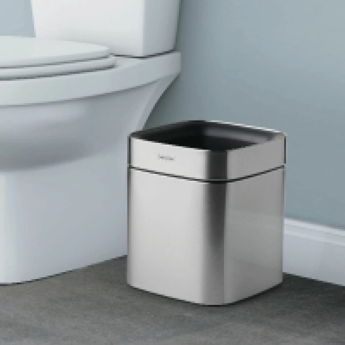 Tramontina 2.11 Gallon Stainless Steel Square Open Top Bin 2 Tramontina 2.11 Gallon Stainless Steel Square Open Top Bin