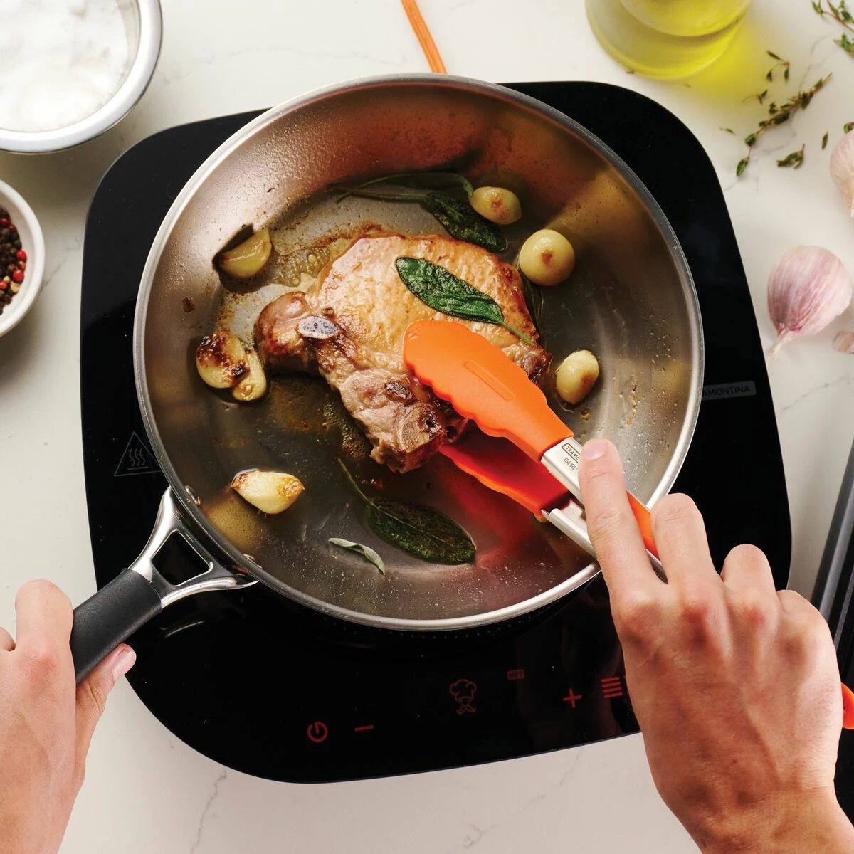 Tramontina Guru 9.5 In Stainless Steel Fry Pan 3 Tramontina Guru 9.5 In Stainless Steel Fry Pan