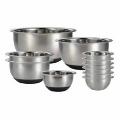 Tramontina Guru 11 Pc Stainless Steel Prep Bowl With Black Silicone Base Set 14 Tramontina Guru 11 Pc Stainless Steel Prep Bowl With Black Silicone Base Set -TRAMONTINA Sales 81502010IXM001G